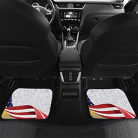 United States Virgin Islands Car Mats USA Curve Flag With Yellow Eagle - Wonder Print Shop