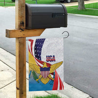United States Virgin Islands Garden Flag USA Curve Flag With Yellow Eagle - Wonder Print Shop
