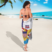 United States Virgin Islands Sarong USA Curve Flag With Yellow Eagle - Wonder Print Shop