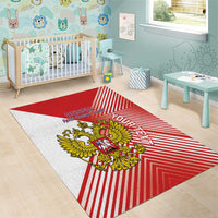 Custom Russia Volleyball Area Rug Reds Caesar Land Dynamic Style