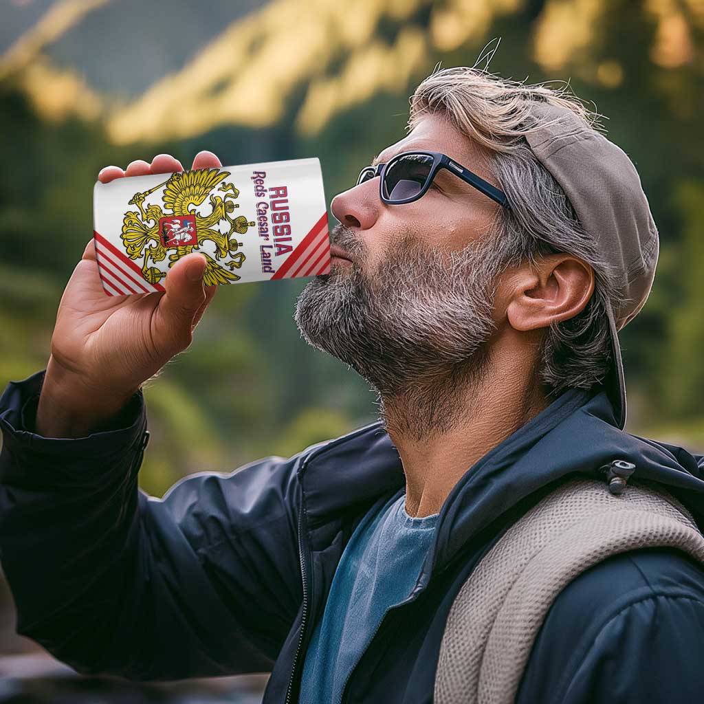 Custom Russia Volleyball 4 in 1 Can Cooler Tumbler Reds Caesar Land Dynamic Style