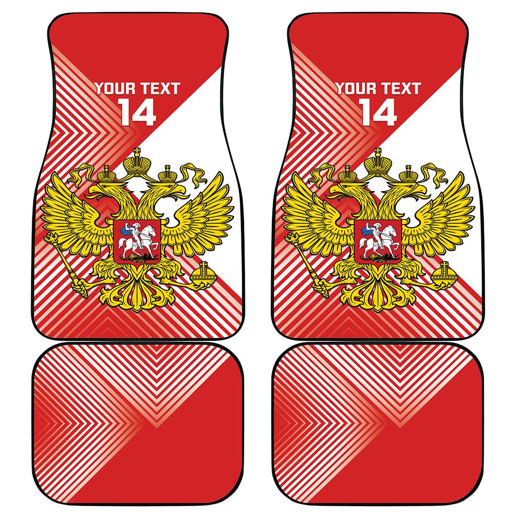 Custom Russia Volleyball Car Mats Reds Caesar Land Dynamic Style