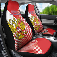Custom Russia Volleyball Car Seat Cover Reds Caesar Land Dynamic Style