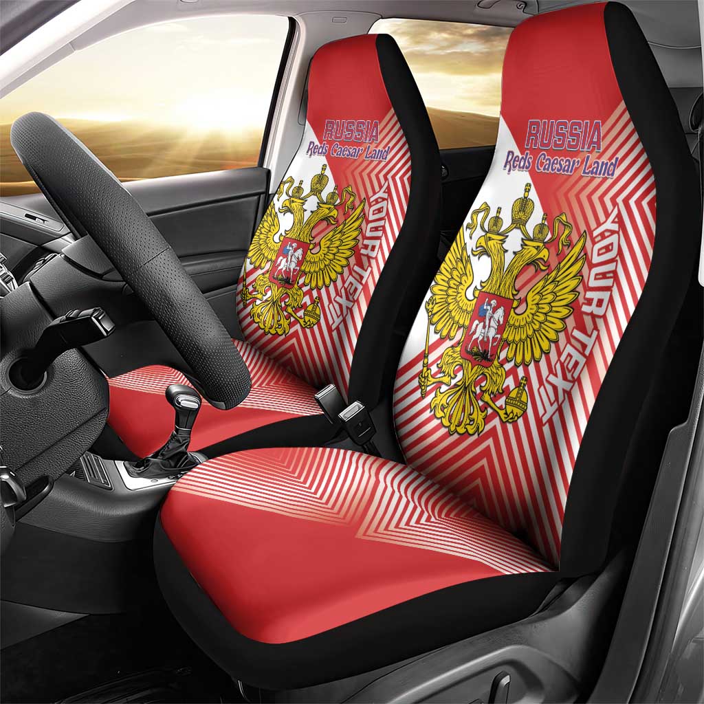 Custom Russia Volleyball Car Seat Cover Reds Caesar Land Dynamic Style