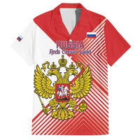 Custom Russia Volleyball Family Matching Off Shoulder Maxi Dress and Hawaiian Shirt Reds Caesar Land Dynamic Style