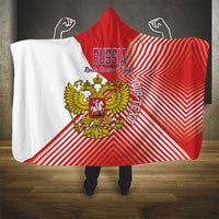 Custom Russia Volleyball Hooded Blanket Reds Caesar Land Dynamic Style