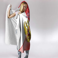 Custom Russia Volleyball Hooded Blanket Reds Caesar Land Dynamic Style