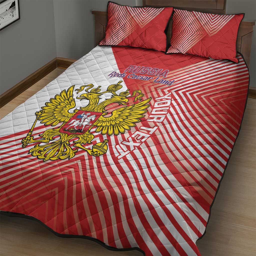 Custom Russia Volleyball Quilt Bed Set Reds Caesar Land Dynamic Style