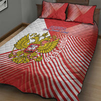 Custom Russia Volleyball Quilt Bed Set Reds Caesar Land Dynamic Style