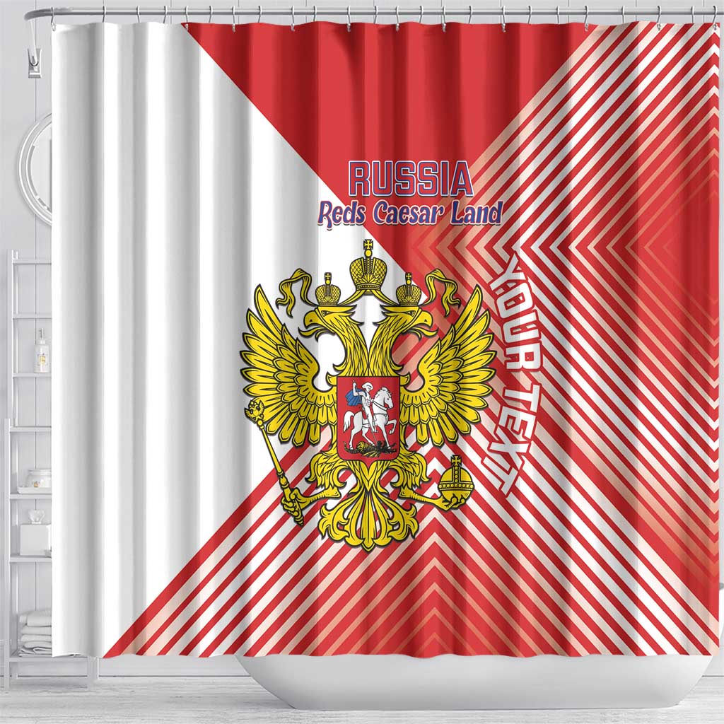 Custom Russia Volleyball Shower Curtain Reds Caesar Land Dynamic Style