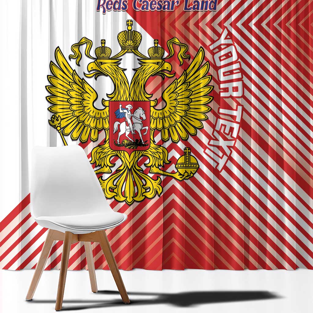 Custom Russia Volleyball Window Curtain Reds Caesar Land Dynamic Style