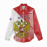 Custom Russia Volleyball Women Casual Shirt Reds Caesar Land Dynamic Style