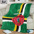 Custom Dominica Football Blanket 2025 Go Dominik