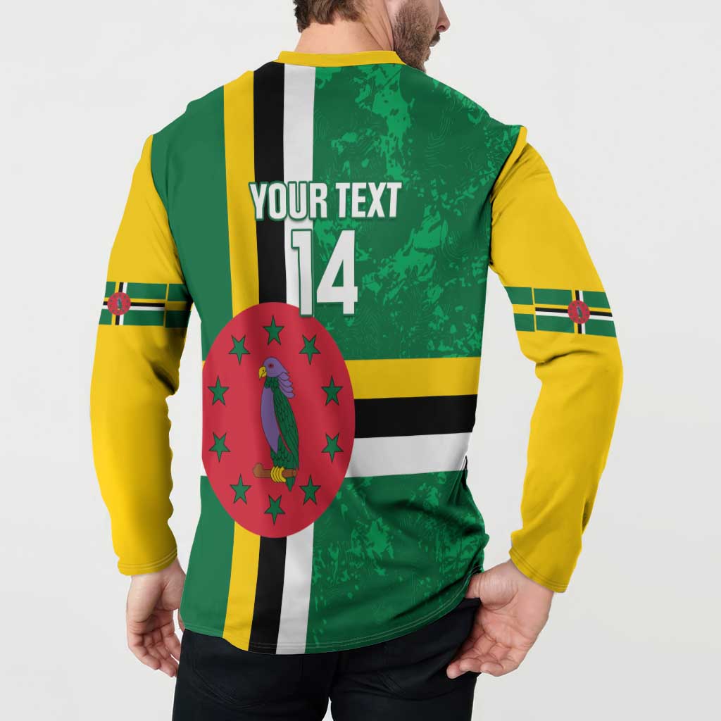 Custom Dominica Football Button Sweatshirt 2025 Go Dominik