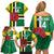 Custom Dominica Football Family Matching Off Shoulder Short Dress and Hawaiian Shirt 2025 Go Dominik