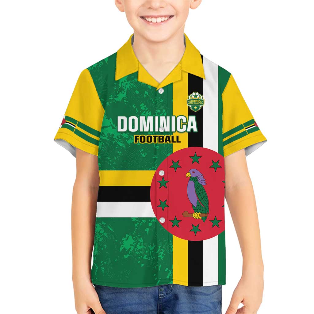 Custom Dominica Football Family Matching Puletasi and Hawaiian Shirt 2025 Go Dominik