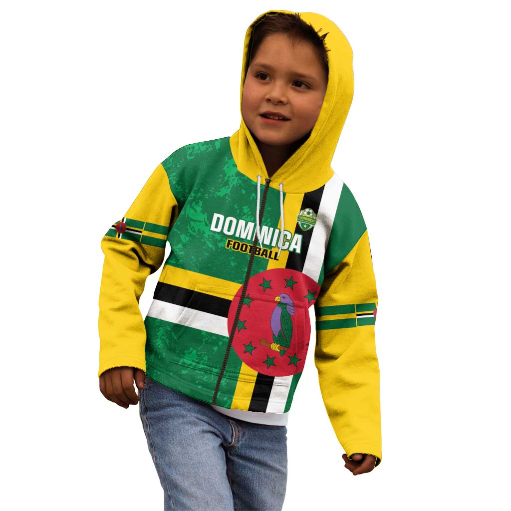 Custom Dominica Football Kid Hoodie 2025 Go Dominik
