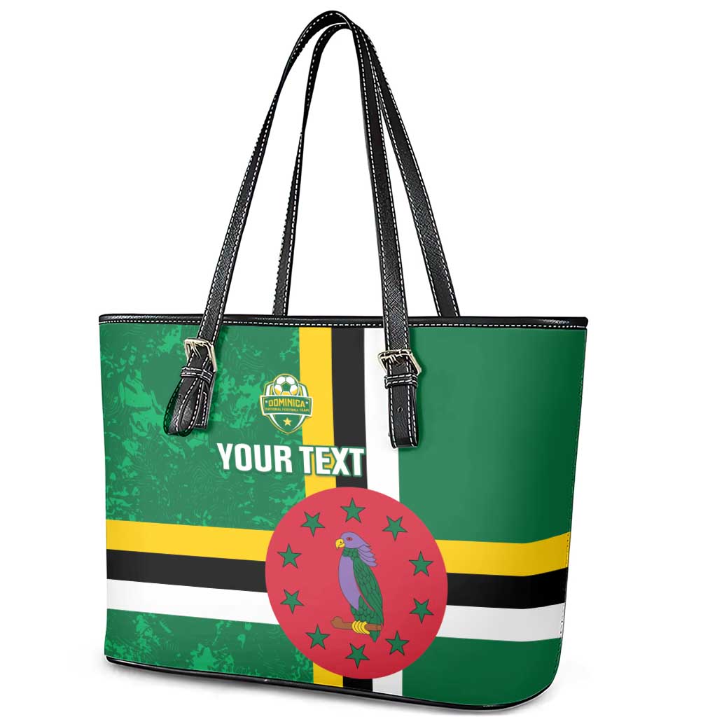 Custom Dominica Football Leather Tote Bag 2025 Go Dominik
