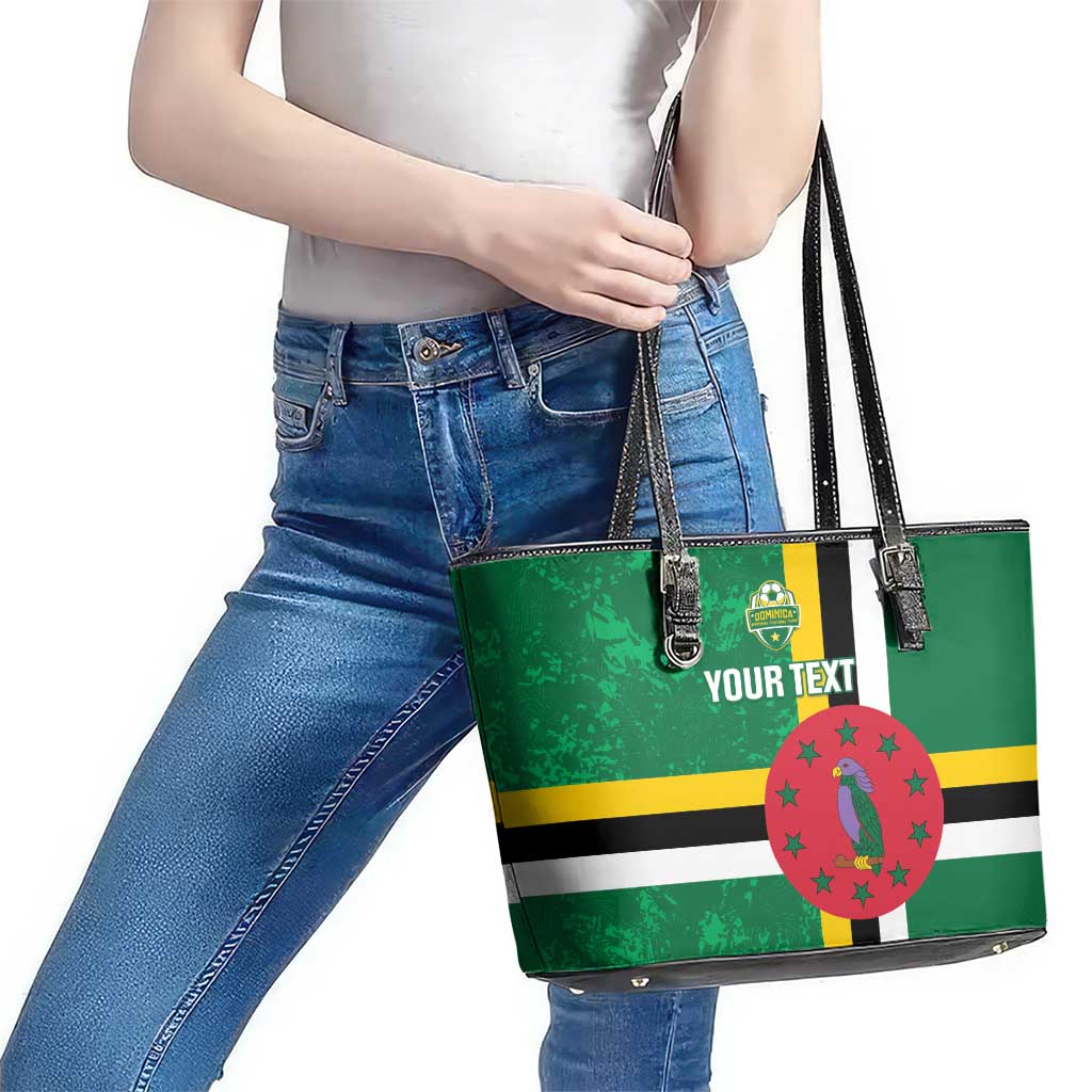 Custom Dominica Football Leather Tote Bag 2025 Go Dominik
