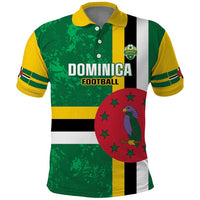 Custom Dominica Football Polo Shirt 2025 Go Dominik