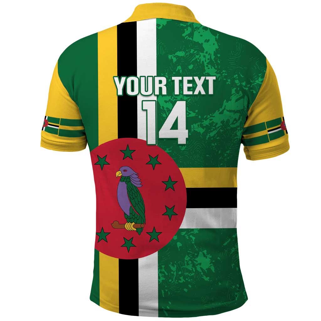 Custom Dominica Football Polo Shirt 2025 Go Dominik