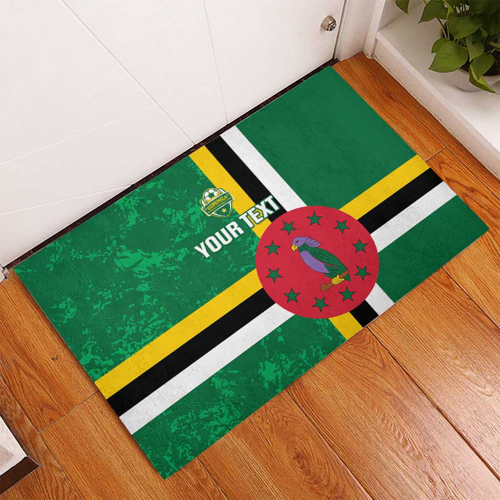 Custom Dominica Football Rubber Doormat 2025 Go Dominik