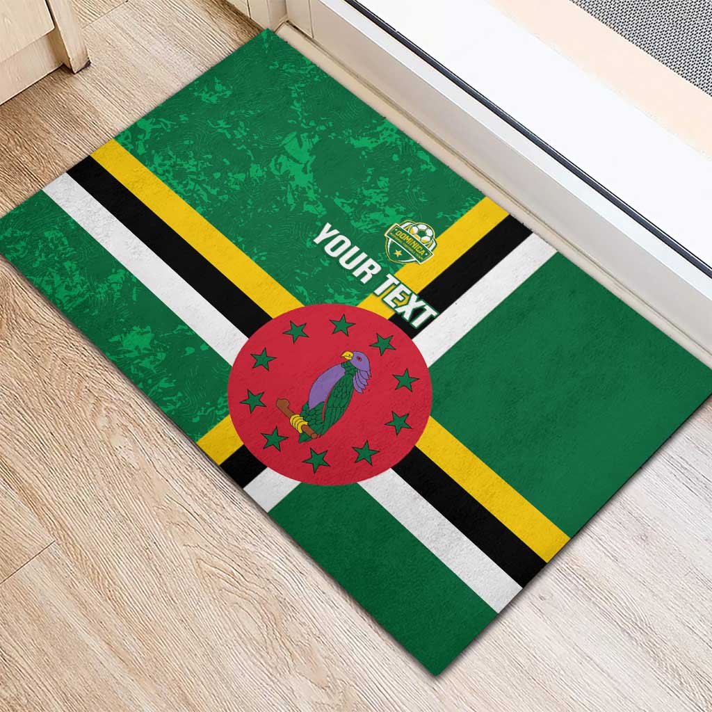 Custom Dominica Football Rubber Doormat 2025 Go Dominik