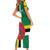 Custom Dominica Football Short Sleeve Bodycon Dress 2025 Go Dominik