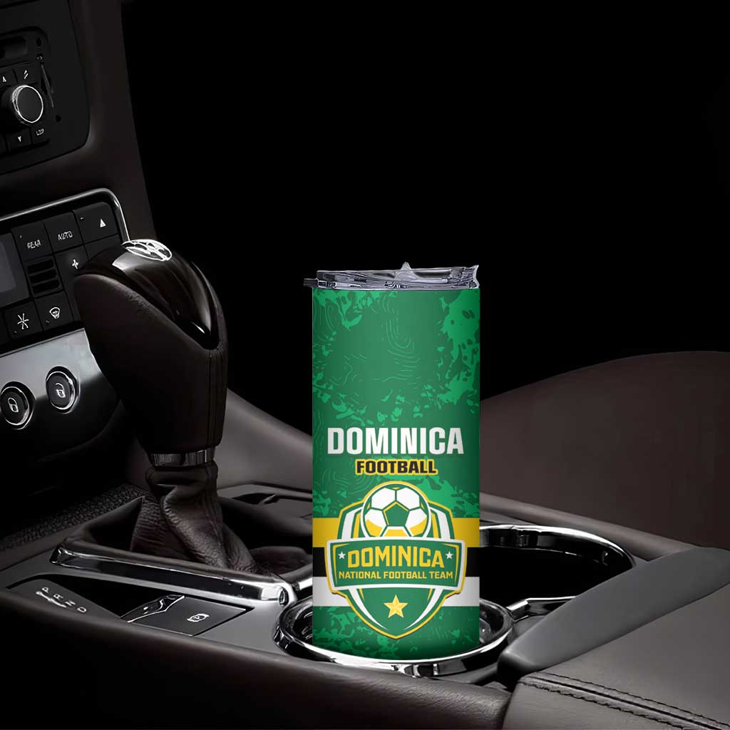 Custom Dominica Football Skinny Tumbler 2025 Go Dominik