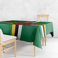 Custom Dominica Football Tablecloth 2025 Go Dominik