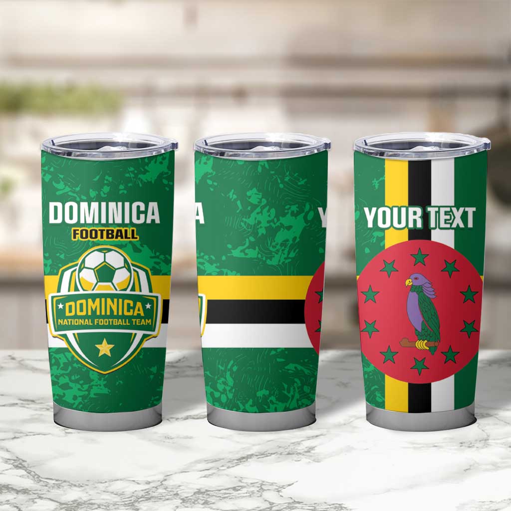 Custom Dominica Football Tumbler Cup 2025 Go Dominik