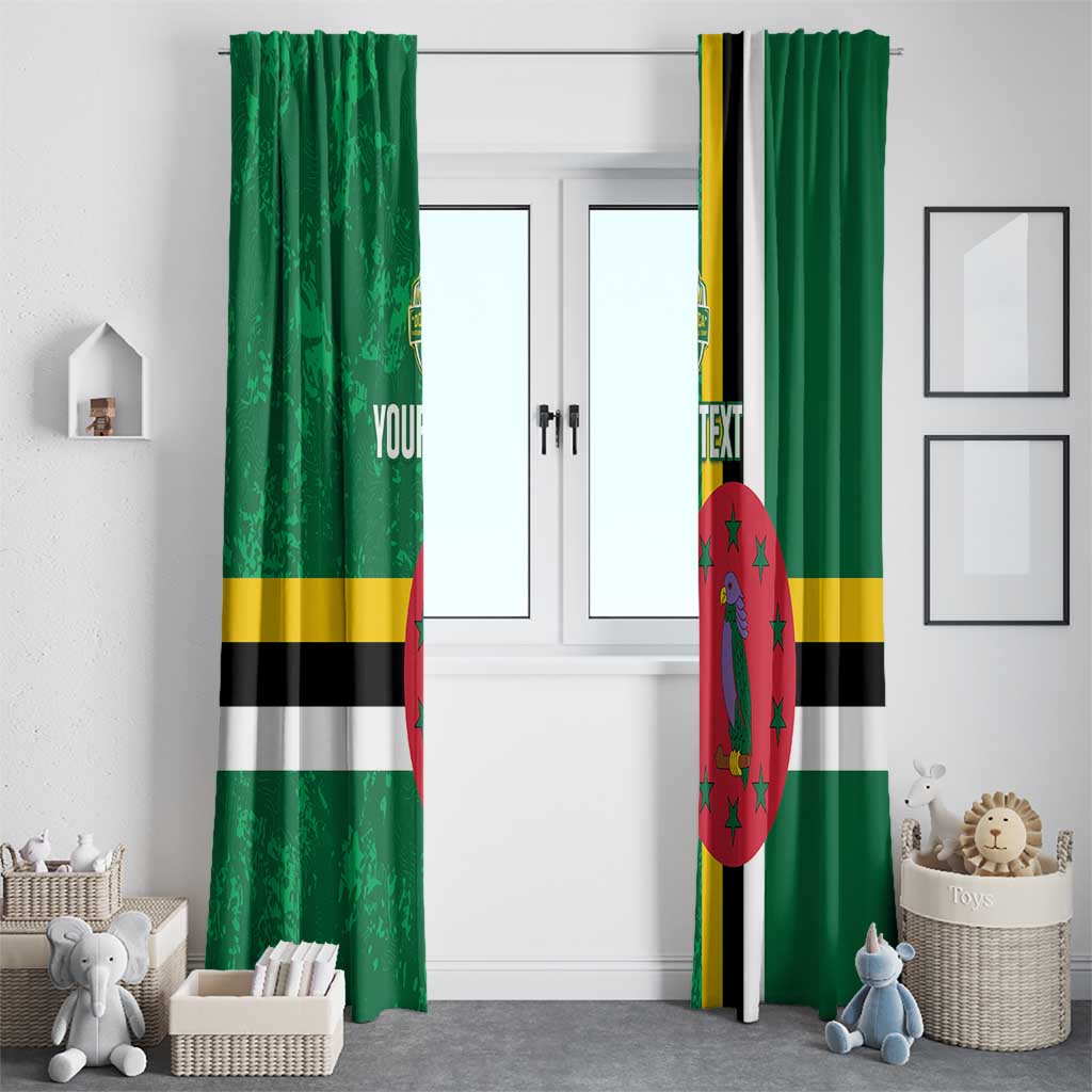 Custom Dominica Football Window Curtain 2025 Go Dominik
