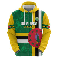 Custom Dominica Football Zip Hoodie 2025 Go Dominik