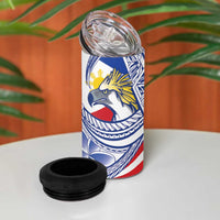 Filipino American History Month 4 in 1 Can Cooler Tumbler Philippines Agila USA Eagle Mix Flag