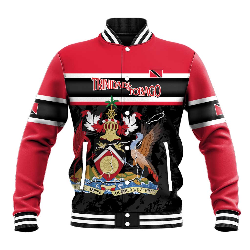 Trinidad and Tobago Baseball Jacket Together We Aspire Together We Achieve