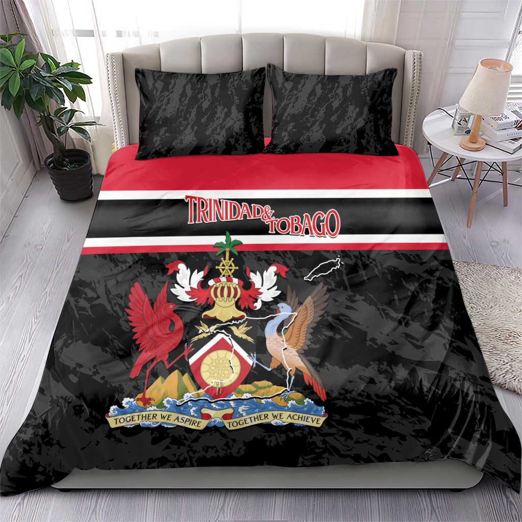 Trinidad and Tobago Bedding Set Together We Aspire Together We Achieve
