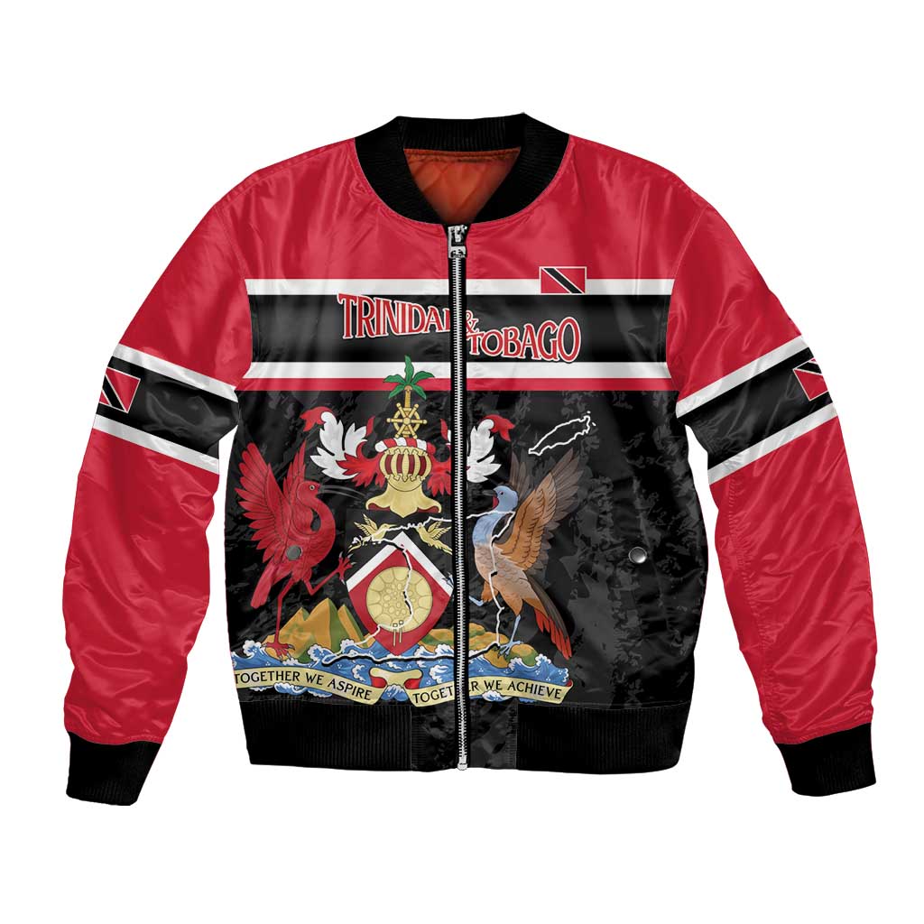Trinidad and Tobago Bomber Jacket Together We Aspire Together We Achieve