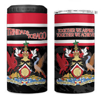 Trinidad and Tobago 4 in 1 Can Cooler Tumbler Together We Aspire Together We Achieve