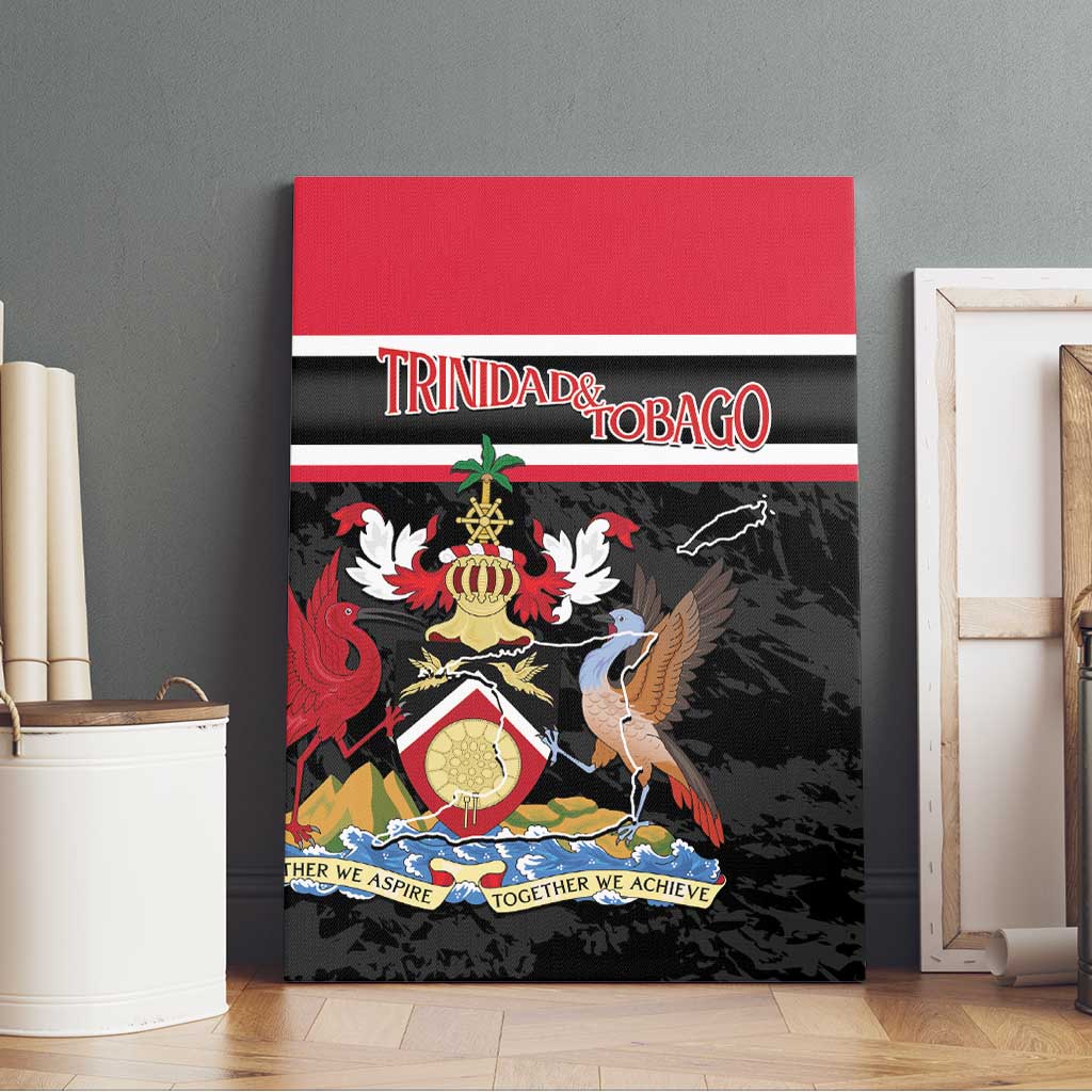 Trinidad and Tobago Canvas Wall Art Together We Aspire Together We Achieve