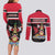 Trinidad and Tobago Couples Matching Long Sleeve Bodycon Dress and Long Sleeve Button Shirt Together We Aspire Together We Achieve