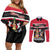 Trinidad and Tobago Couples Matching Off Shoulder Short Dress and Long Sleeve Button Shirt Together We Aspire Together We Achieve