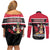 Trinidad and Tobago Couples Matching Off Shoulder Short Dress and Long Sleeve Button Shirt Together We Aspire Together We Achieve