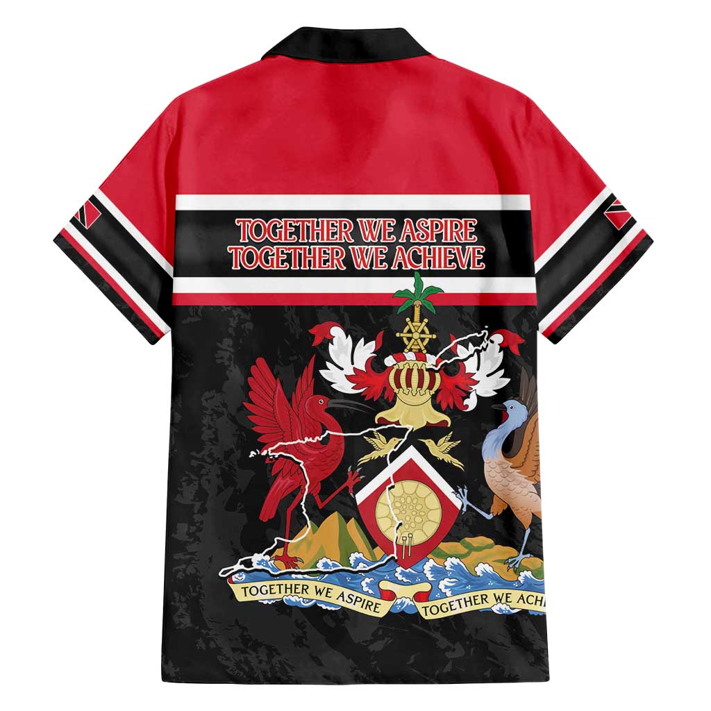 Trinidad and Tobago Family Matching Long Sleeve Bodycon Dress and Hawaiian Shirt Together We Aspire Together We Achieve