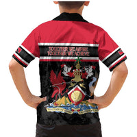 Trinidad and Tobago Family Matching Mermaid Dress and Hawaiian Shirt Together We Aspire Together We Achieve