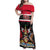 Trinidad and Tobago Family Matching Off Shoulder Maxi Dress and Hawaiian Shirt Together We Aspire Together We Achieve
