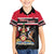 Trinidad and Tobago Family Matching Off Shoulder Short Dress and Hawaiian Shirt Together We Aspire Together We Achieve
