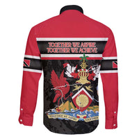 Trinidad and Tobago Family Matching Short Sleeve Bodycon Dress and Hawaiian Shirt Together We Aspire Together We Achieve