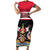 Trinidad and Tobago Family Matching Short Sleeve Bodycon Dress and Hawaiian Shirt Together We Aspire Together We Achieve