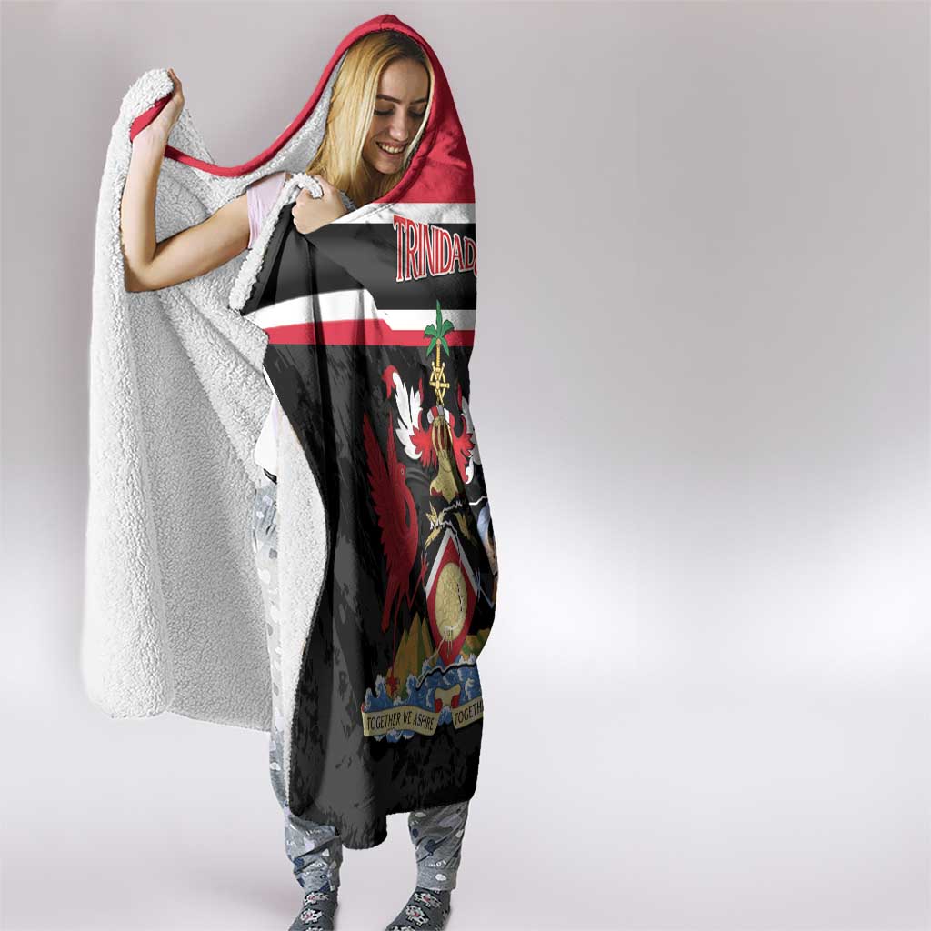 Trinidad and Tobago Hooded Blanket Together We Aspire Together We Achieve