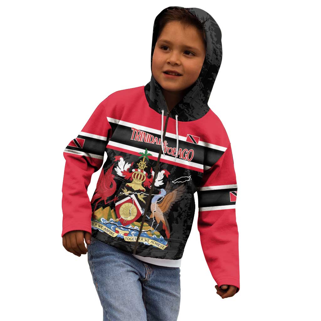Trinidad and Tobago Kid Hoodie Together We Aspire Together We Achieve